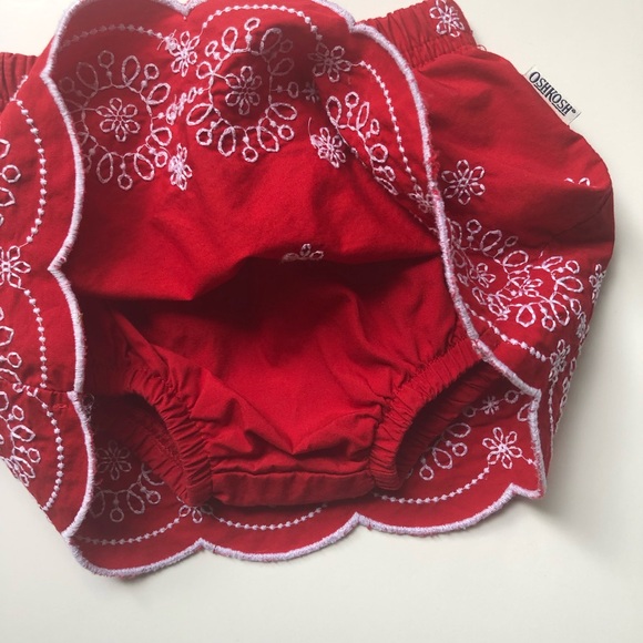 Oshkosh Baby Eyelet Skirt, Top and Hat bundle- Girls 6-9 m - Picture 11 of 16